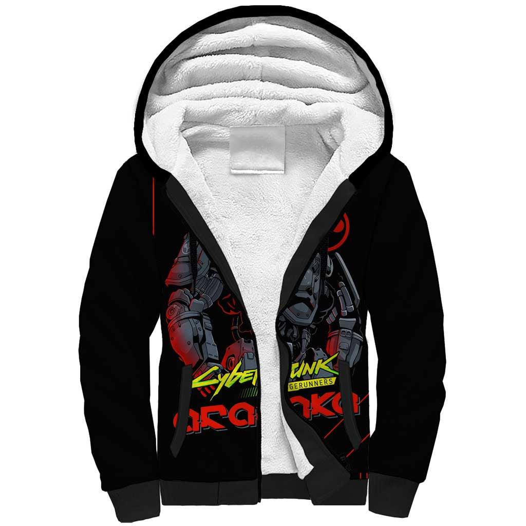 Adam Smasher - Cyberpunk Edgerunners Sherpa Hoodie Anime Style