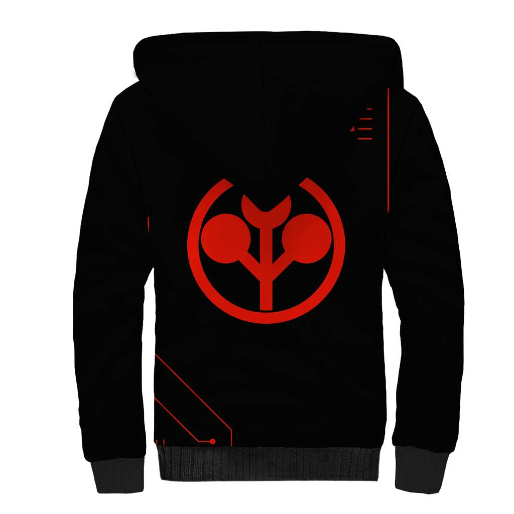 Adam Smasher - Cyberpunk Edgerunners Sherpa Hoodie Anime Style