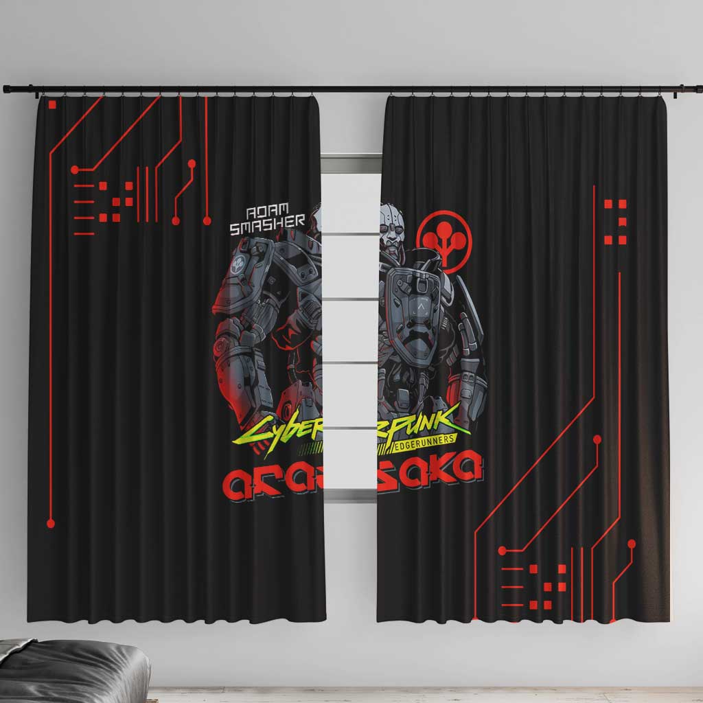 Adam Smasher - Cyberpunk Edgerunners Window Curtain Anime Style