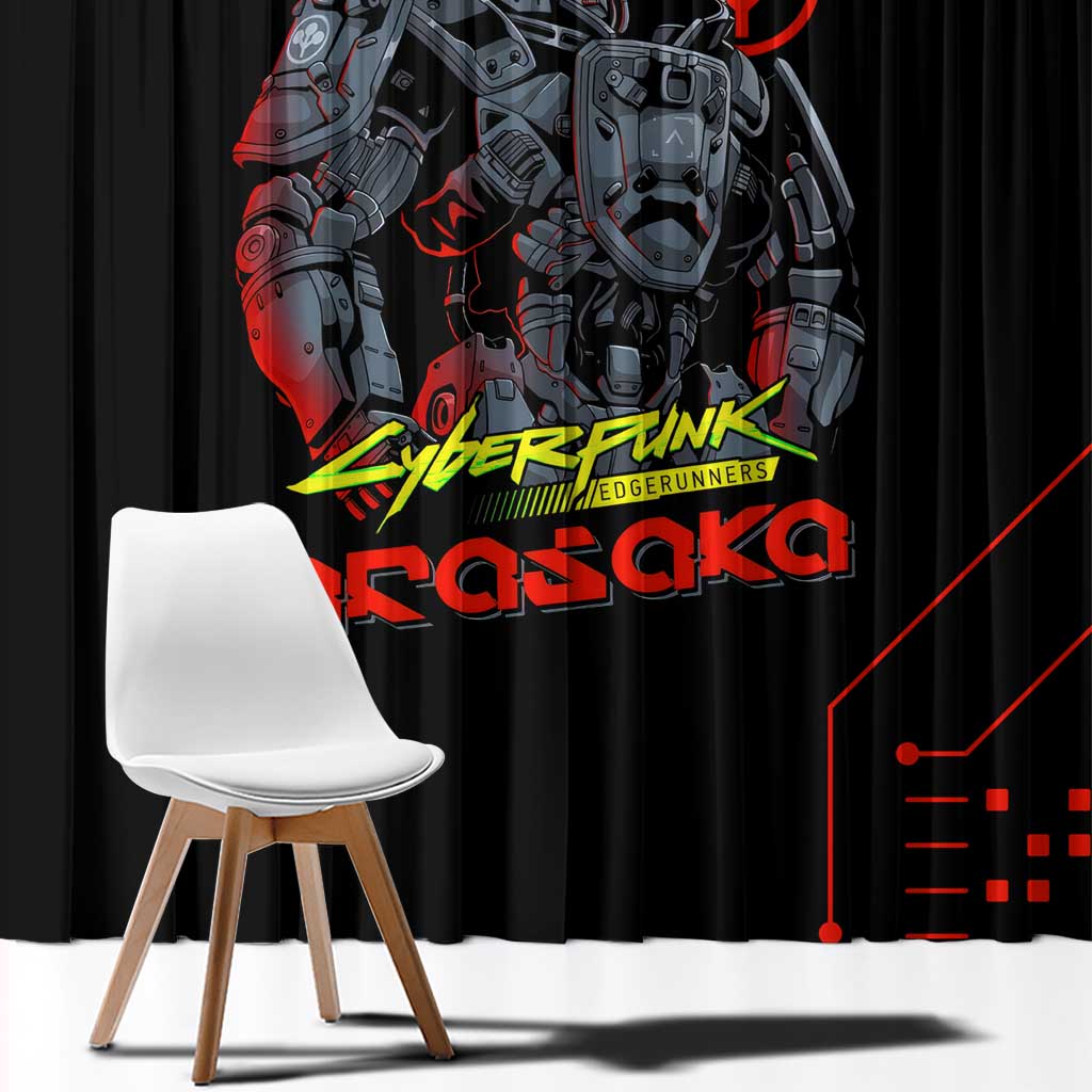 Adam Smasher - Cyberpunk Edgerunners Window Curtain Anime Style