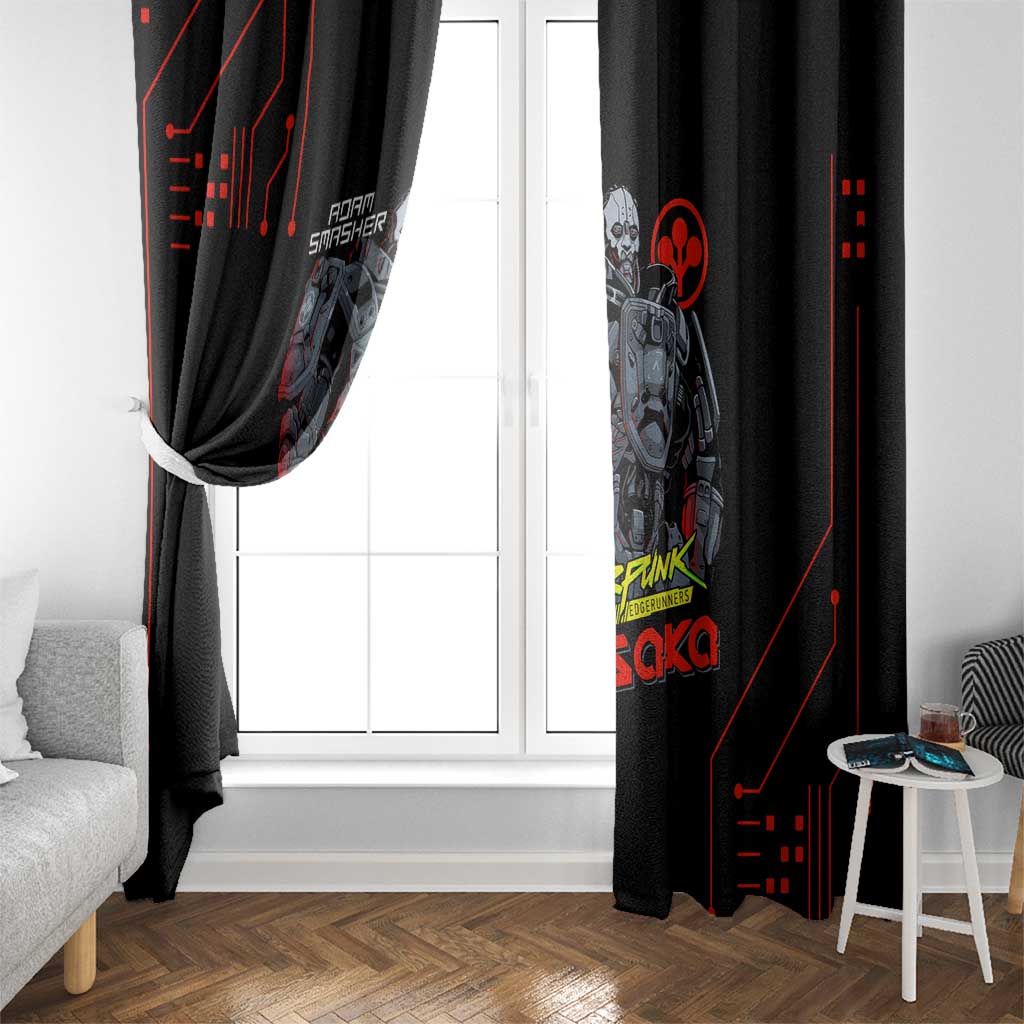 Adam Smasher - Cyberpunk Edgerunners Window Curtain Anime Style