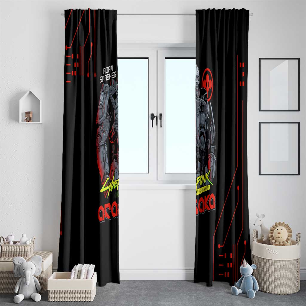 Adam Smasher - Cyberpunk Edgerunners Window Curtain Anime Style