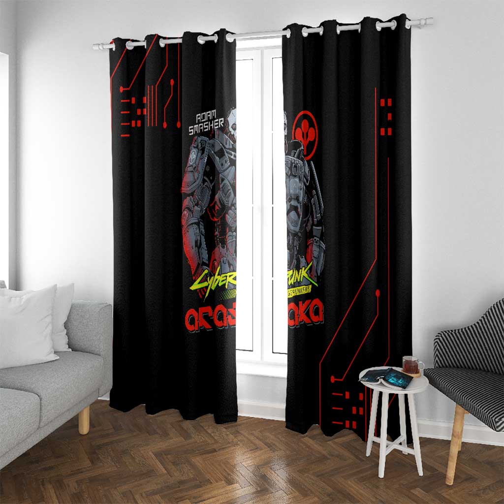 Adam Smasher - Cyberpunk Edgerunners Window Curtain Anime Style