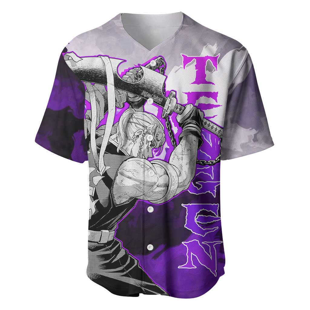 Tengen Uzui - Demon Slayer Baseball Jersey Anime Style
