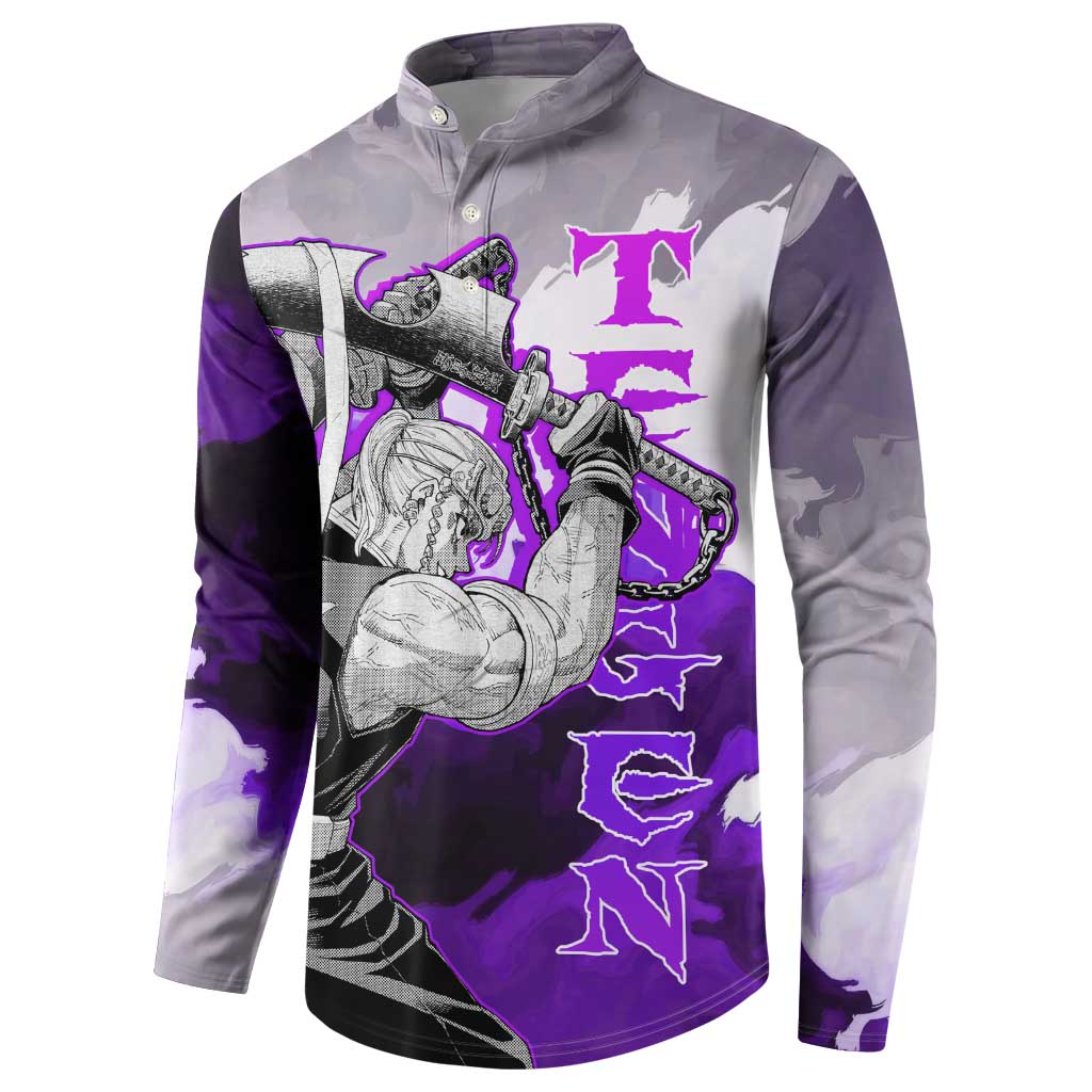 Tengen Uzui - Demon Slayer Button Sweatshirt Anime Style