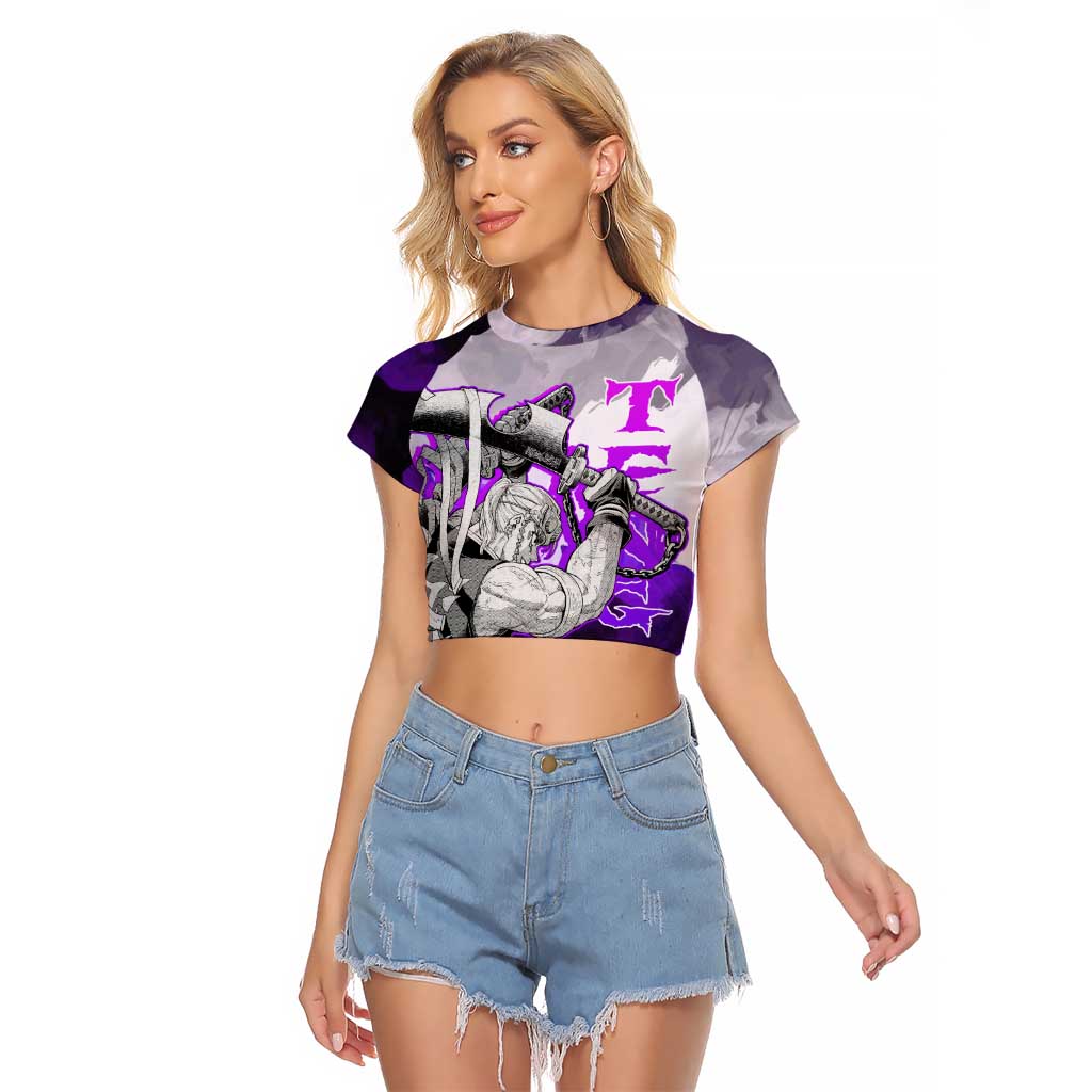 Tengen Uzui - Demon Slayer Raglan Cropped T Shirt Anime Style