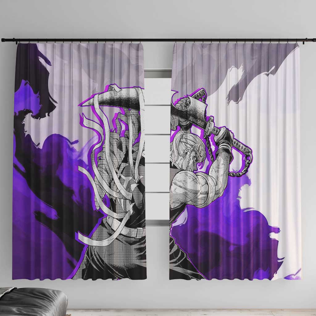 Tengen Uzui - Demon Slayer Window Curtain Anime Style