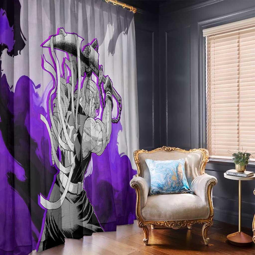 Tengen Uzui - Demon Slayer Window Curtain Anime Style