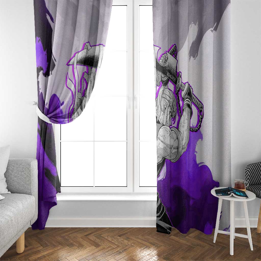 Tengen Uzui - Demon Slayer Window Curtain Anime Style