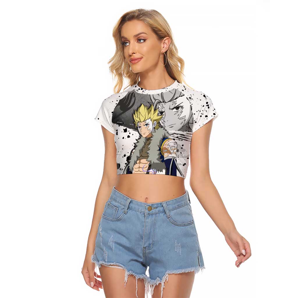 Sabertooth Sting Eucliffe - Fairy Tail Raglan Cropped T Shirt Anime Style