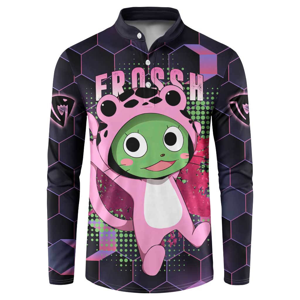 Sabertooth Frosch - Fairy Tail Button Sweatshirt Anime Style