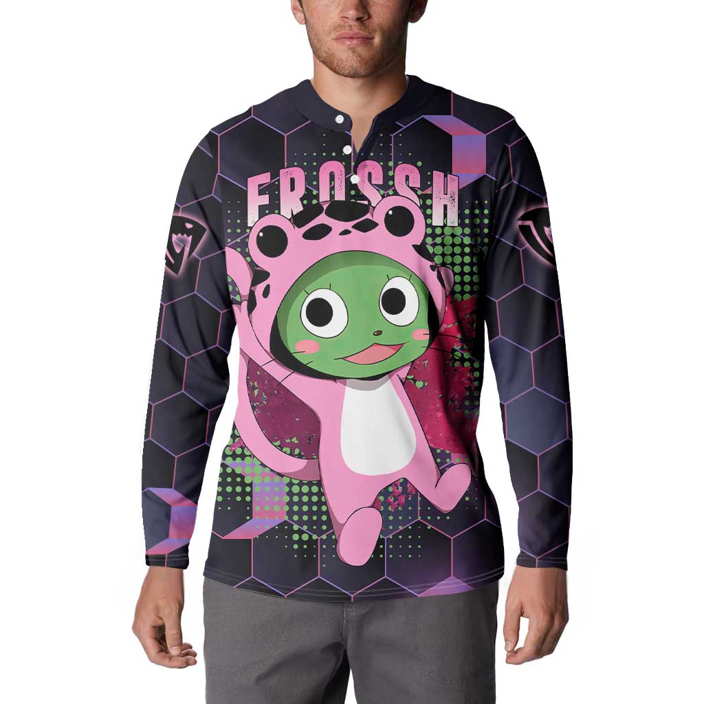 Sabertooth Frosch - Fairy Tail Button Sweatshirt Anime Style