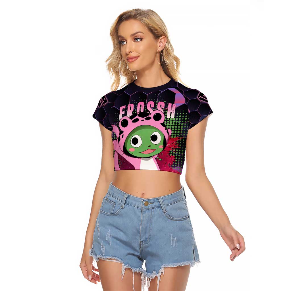 Sabertooth Frosch - Fairy Tail Raglan Cropped T Shirt Anime Style