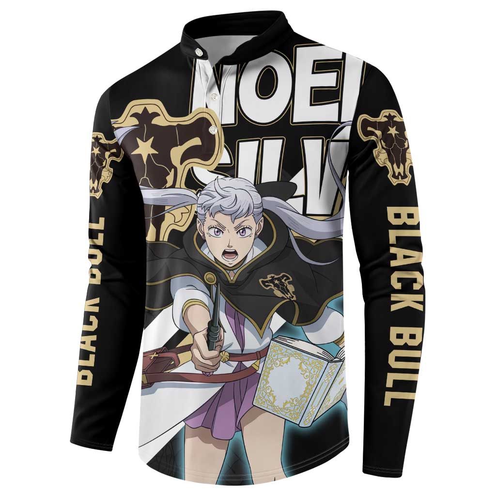 Noelle Silva - Black Bull Button Sweatshirt Anime Style