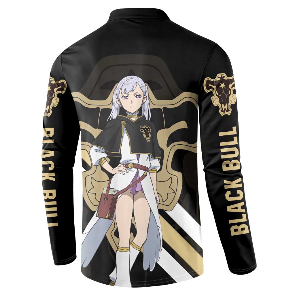 Noelle Silva - Black Bull Button Sweatshirt Anime Style