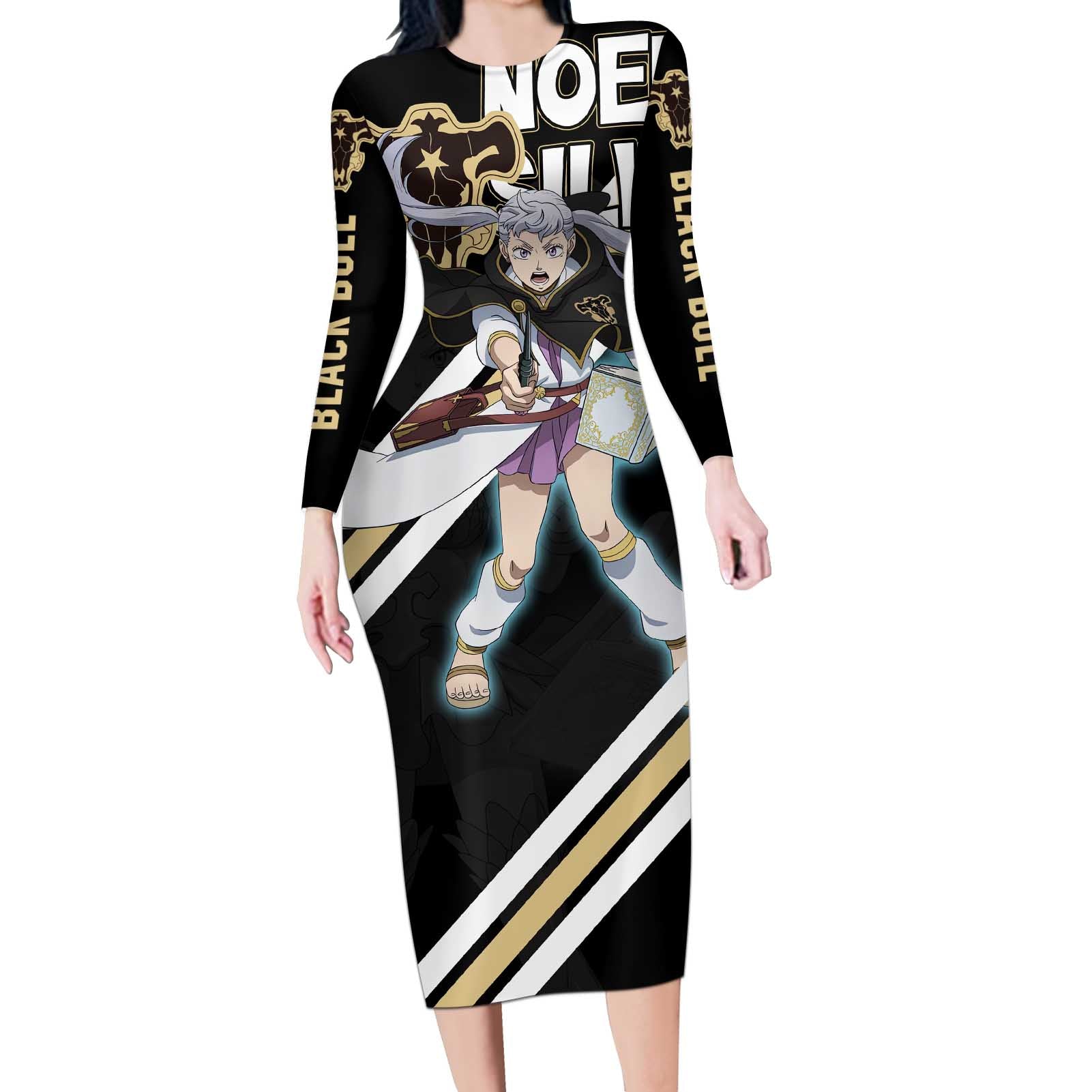 Noelle Silva - Black Bull Long Sleeve Bodycon Dress Anime Style