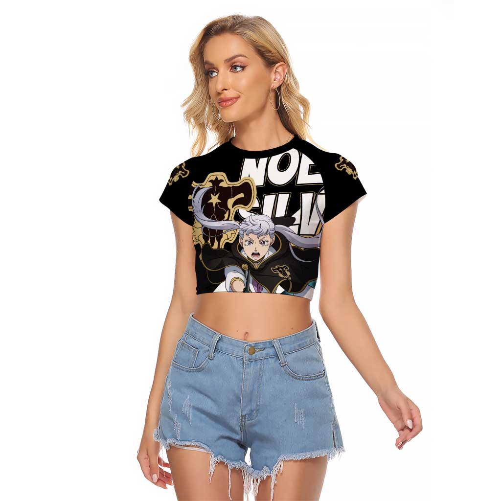 Noelle Silva - Black Bull Raglan Cropped T Shirt Anime Style