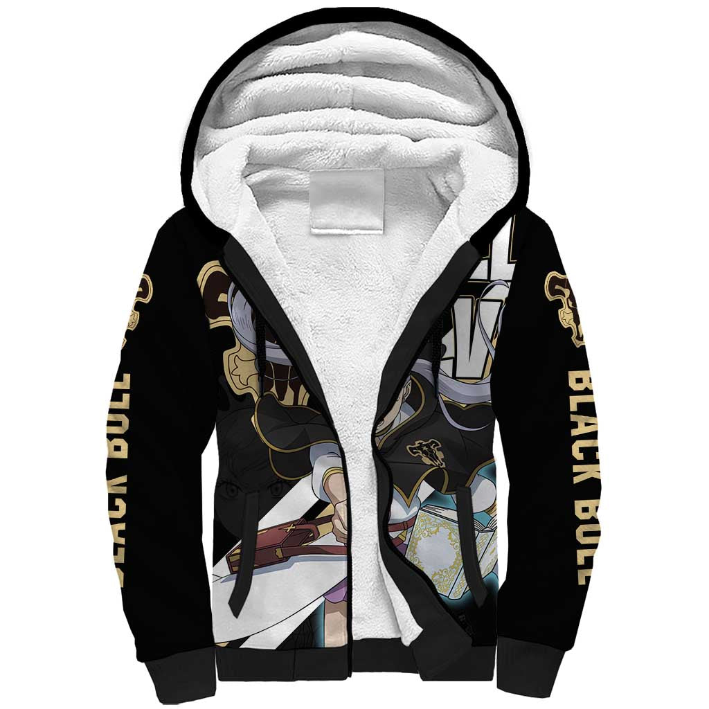 Noelle Silva - Black Bull Sherpa Hoodie Anime Style