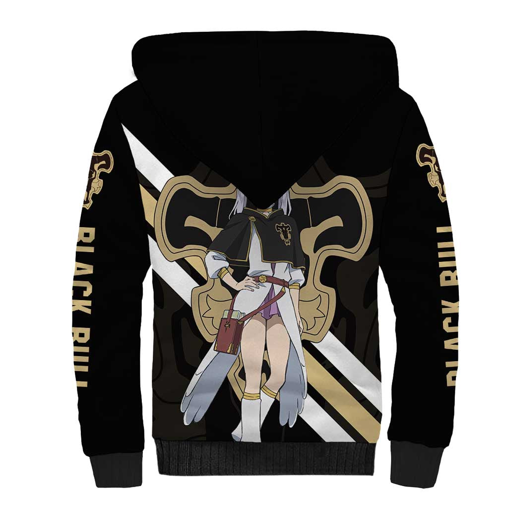 Noelle Silva - Black Bull Sherpa Hoodie Anime Style