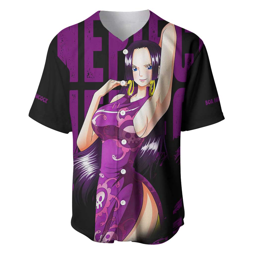 Boa Hancok - One Piece Baseball Jersey Anime Style