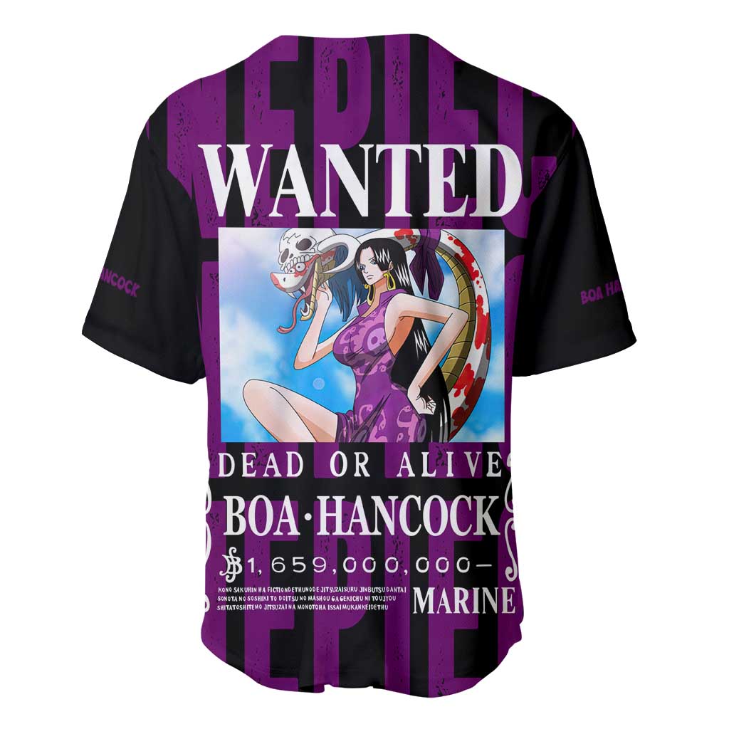 Boa Hancok - One Piece Baseball Jersey Anime Style