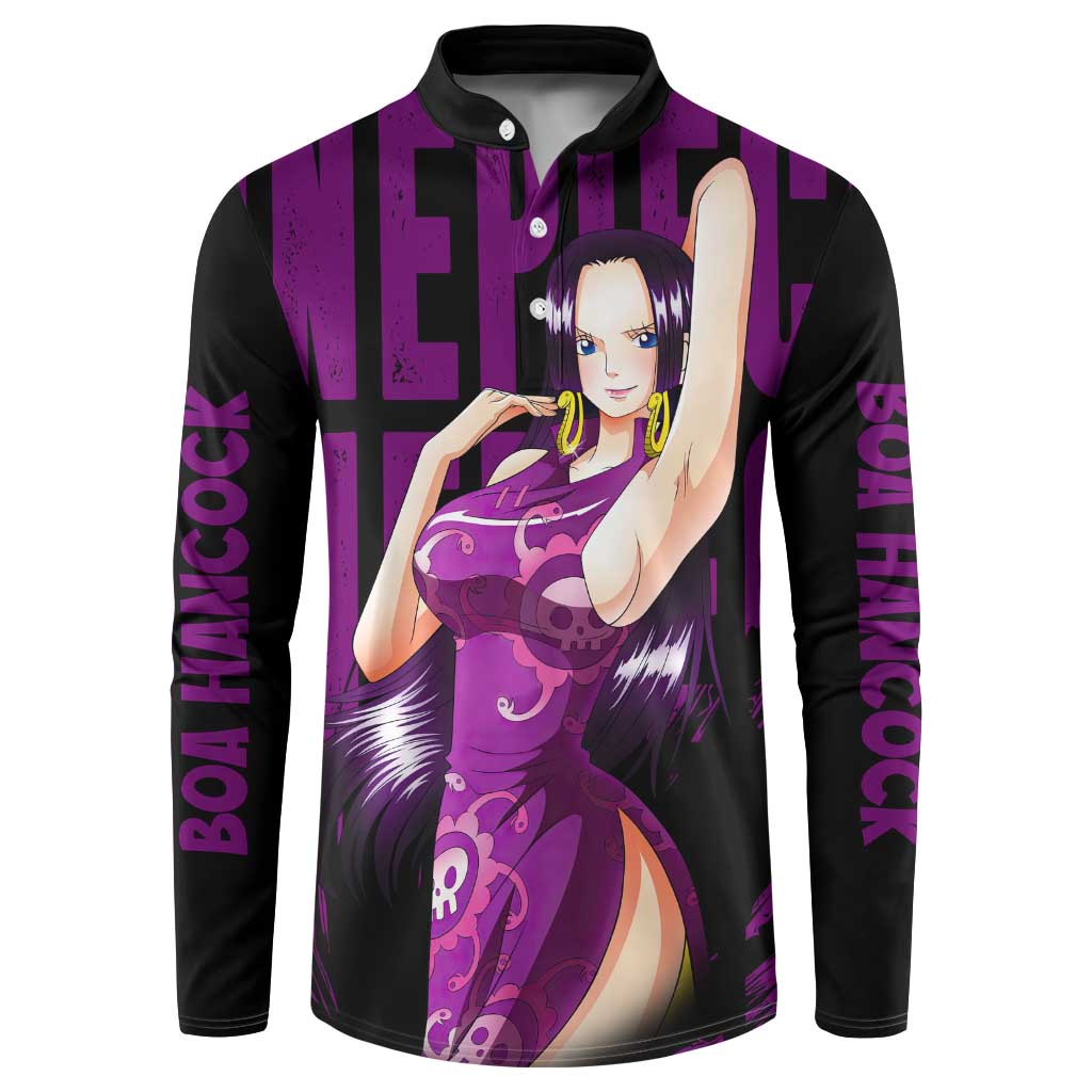 Boa Hancok - One Piece Button Sweatshirt Anime Style