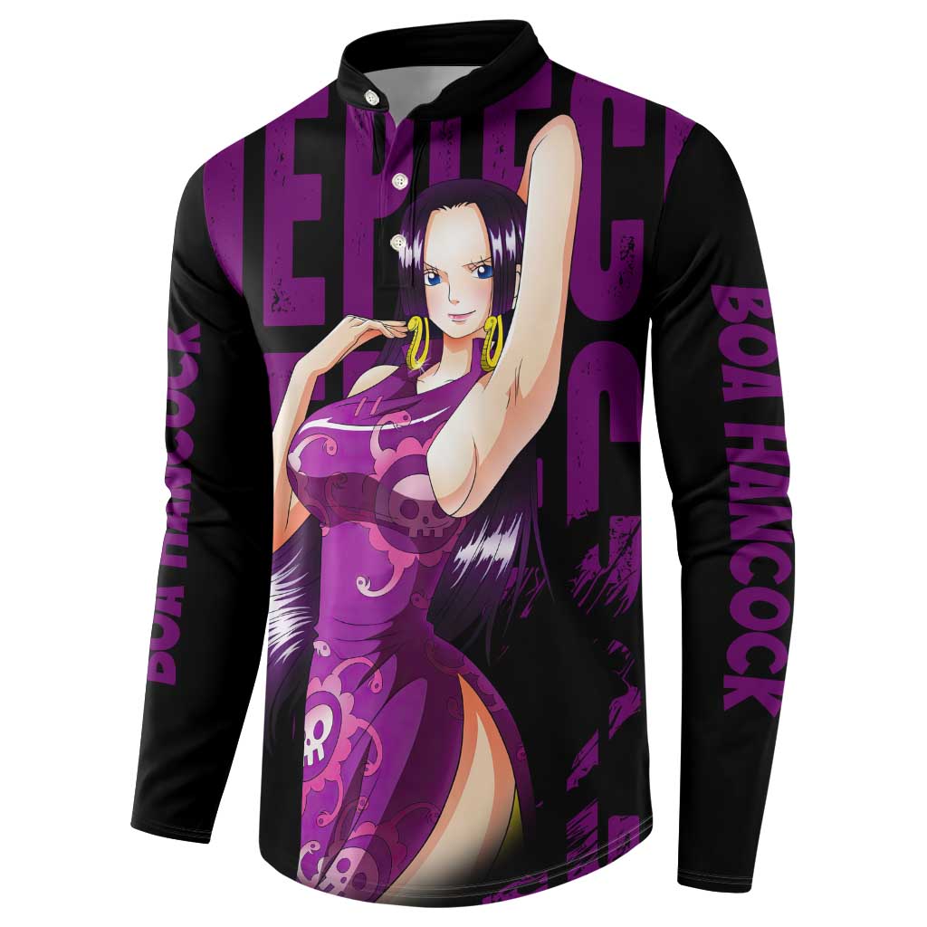 Boa Hancok - One Piece Button Sweatshirt Anime Style