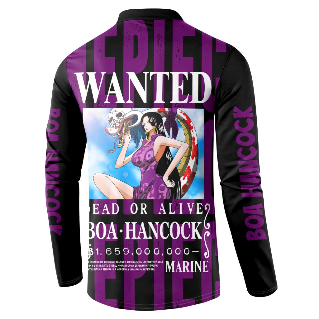 Boa Hancok - One Piece Button Sweatshirt Anime Style