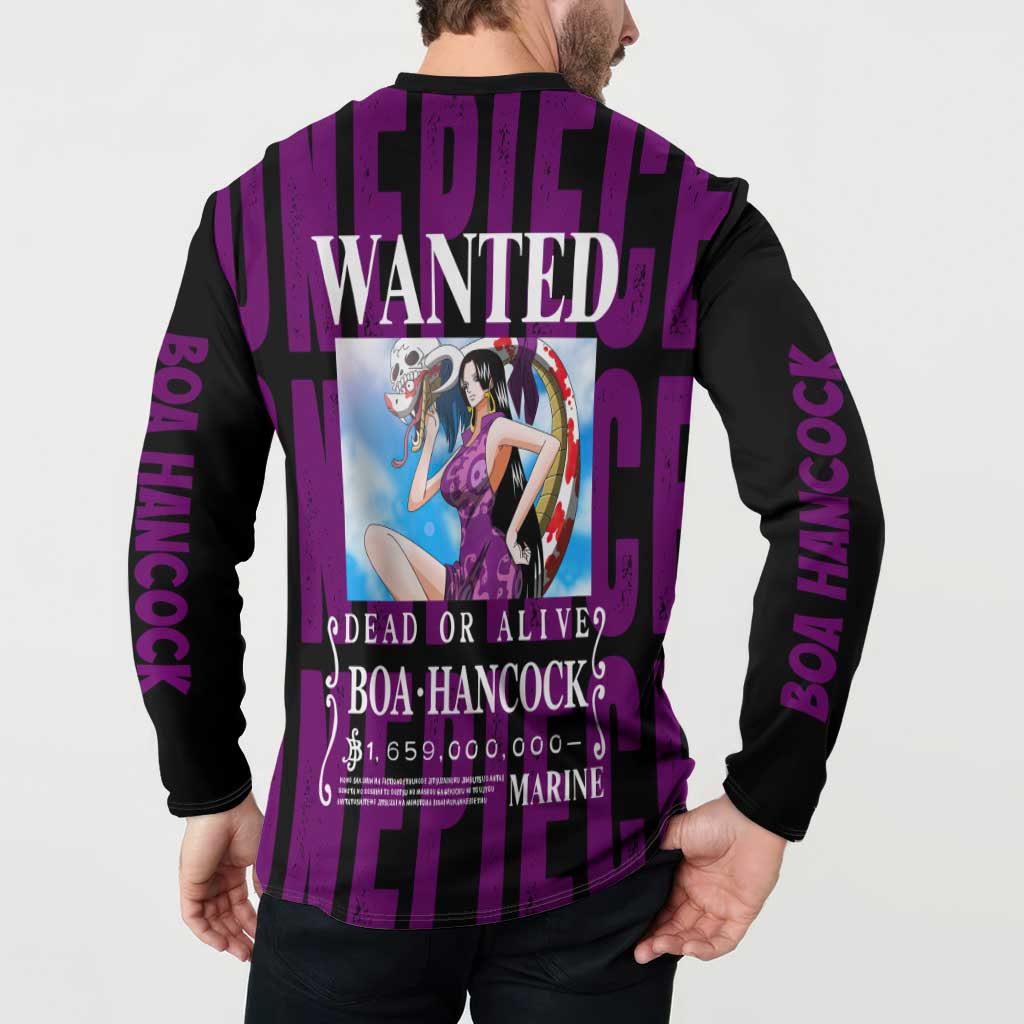 Boa Hancok - One Piece Button Sweatshirt Anime Style