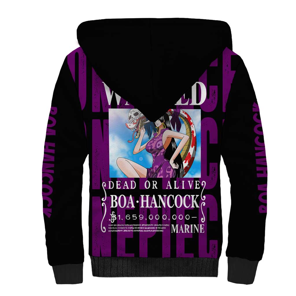 Boa Hancok - One Piece Sherpa Hoodie Anime Style