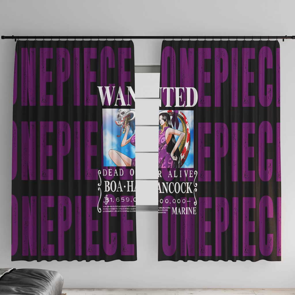 Boa Hancok - One Piece Window Curtain Anime Style