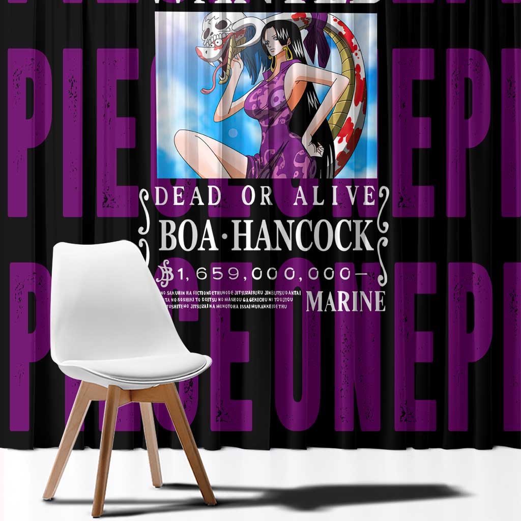 Boa Hancok - One Piece Window Curtain Anime Style