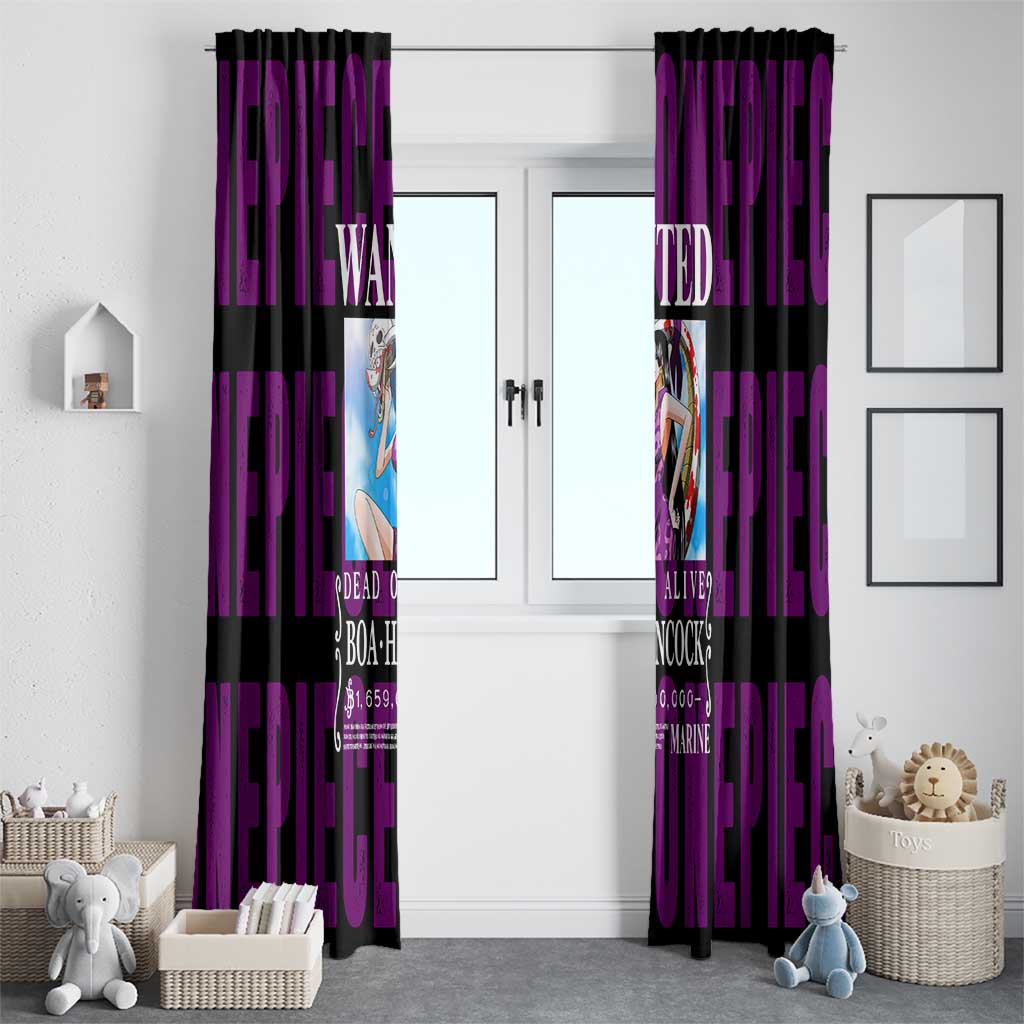 Boa Hancok - One Piece Window Curtain Anime Style