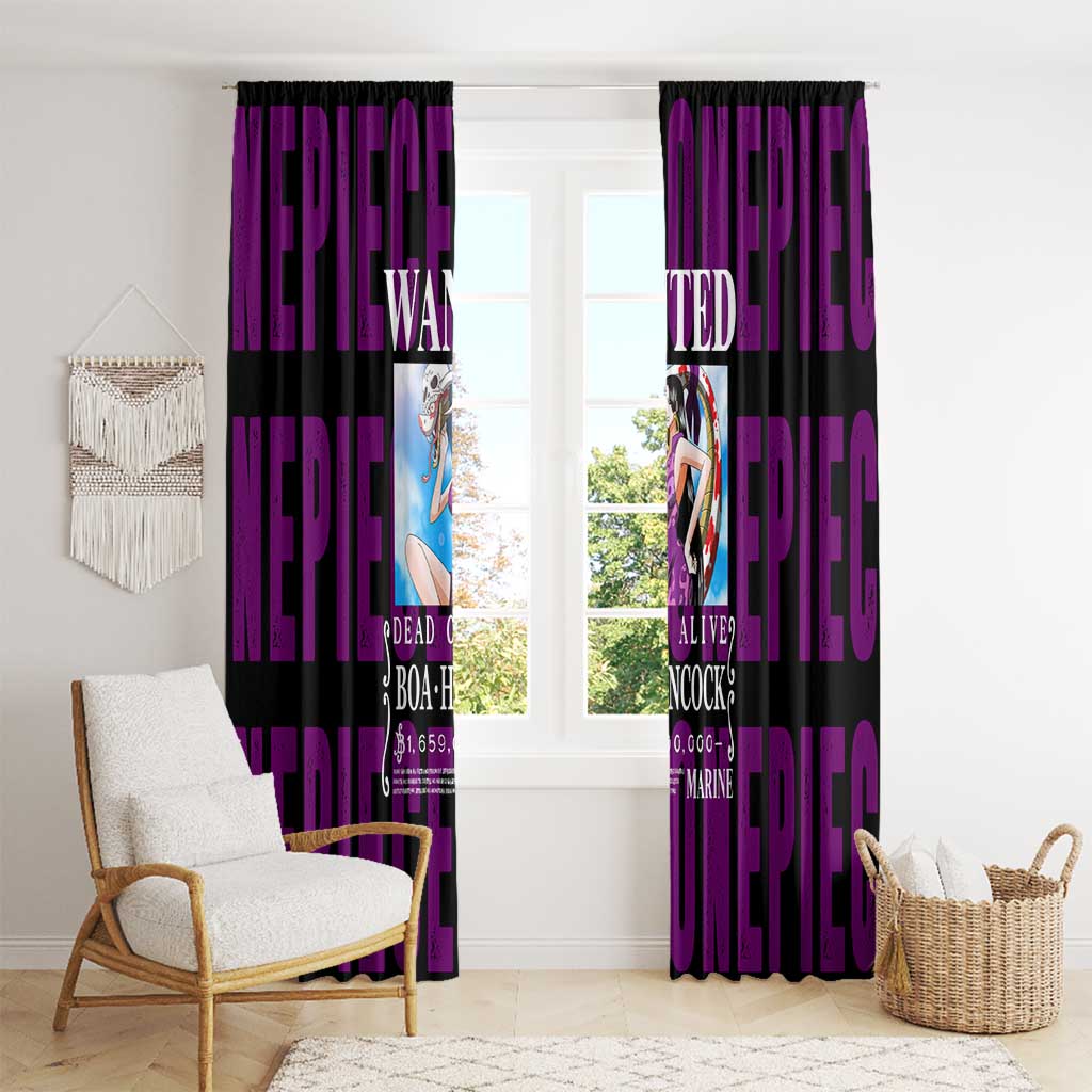 Boa Hancok - One Piece Window Curtain Anime Style