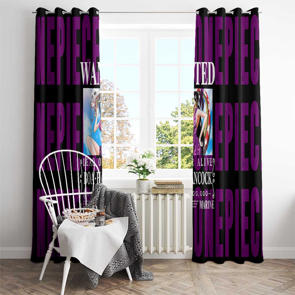 Boa Hancok - One Piece Window Curtain Anime Style