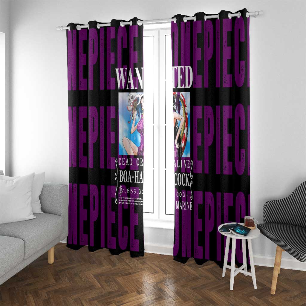 Boa Hancok - One Piece Window Curtain Anime Style