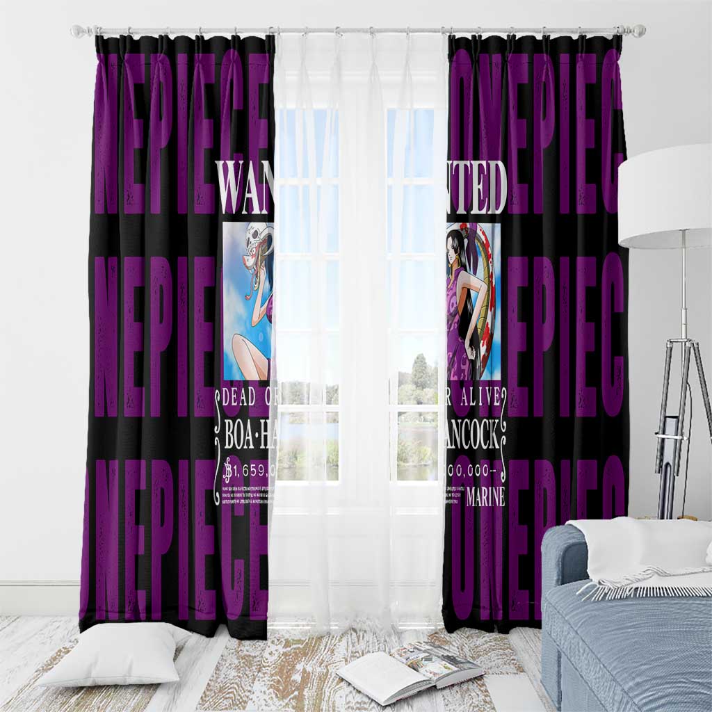 Boa Hancok - One Piece Window Curtain Anime Style