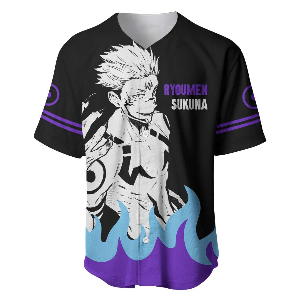 Ryoumen Sukuna - Jujutsu Kaisen Baseball Jersey Anime Style