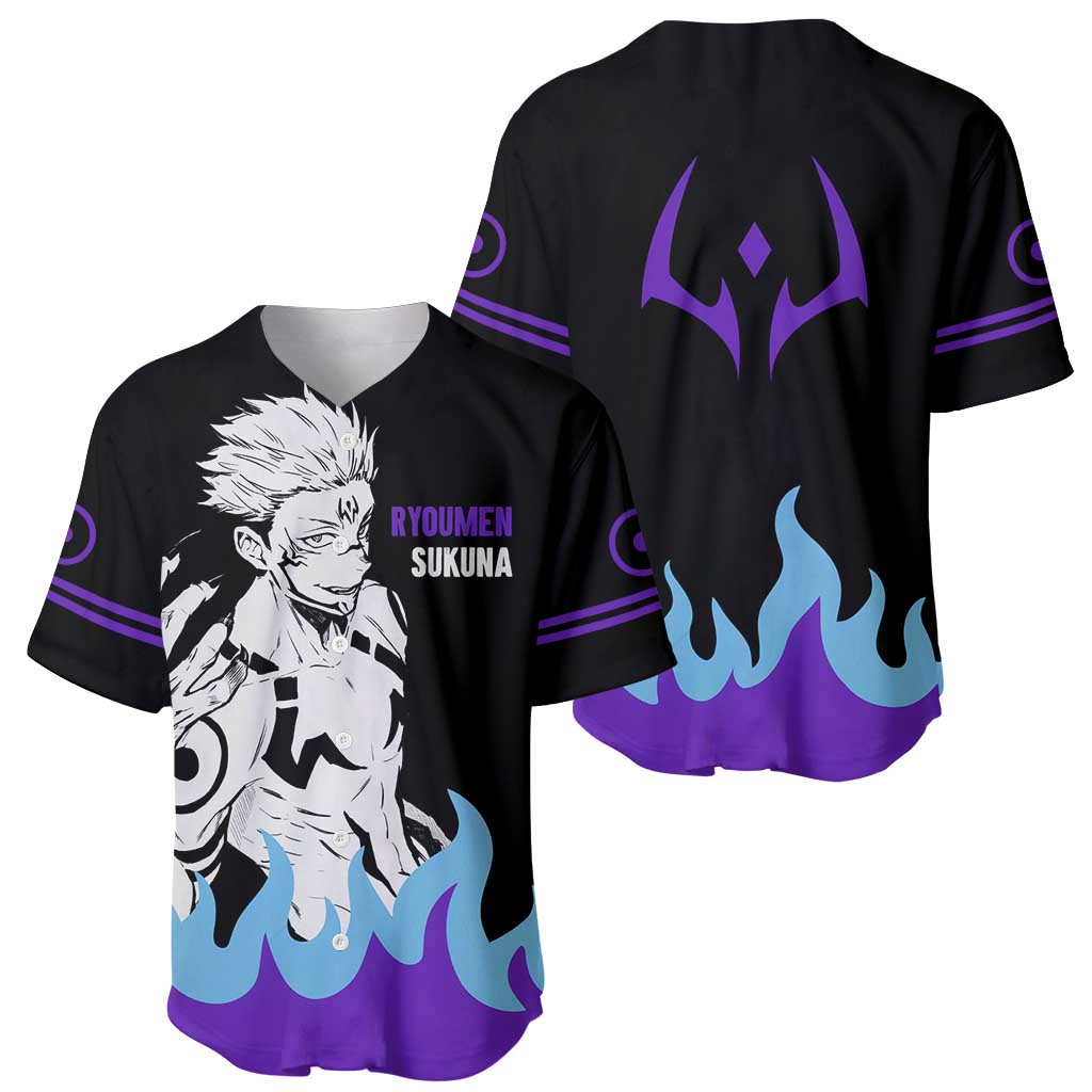 Ryoumen Sukuna - Jujutsu Kaisen Baseball Jersey Anime Style