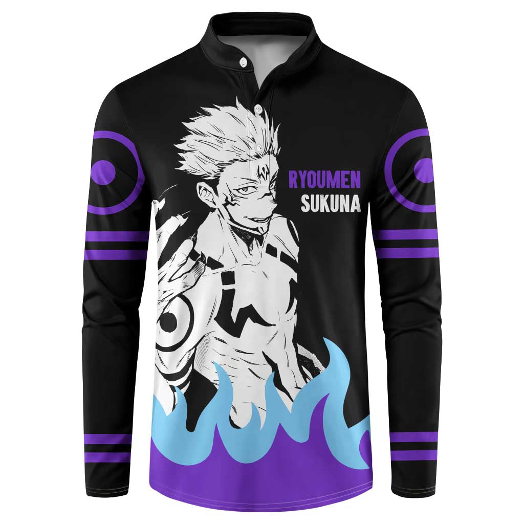 Ryoumen Sukuna - Jujutsu Kaisen Button Sweatshirt Anime Style