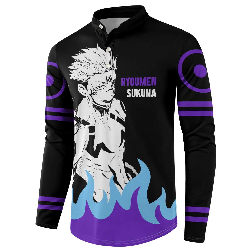 Ryoumen Sukuna - Jujutsu Kaisen Button Sweatshirt Anime Style