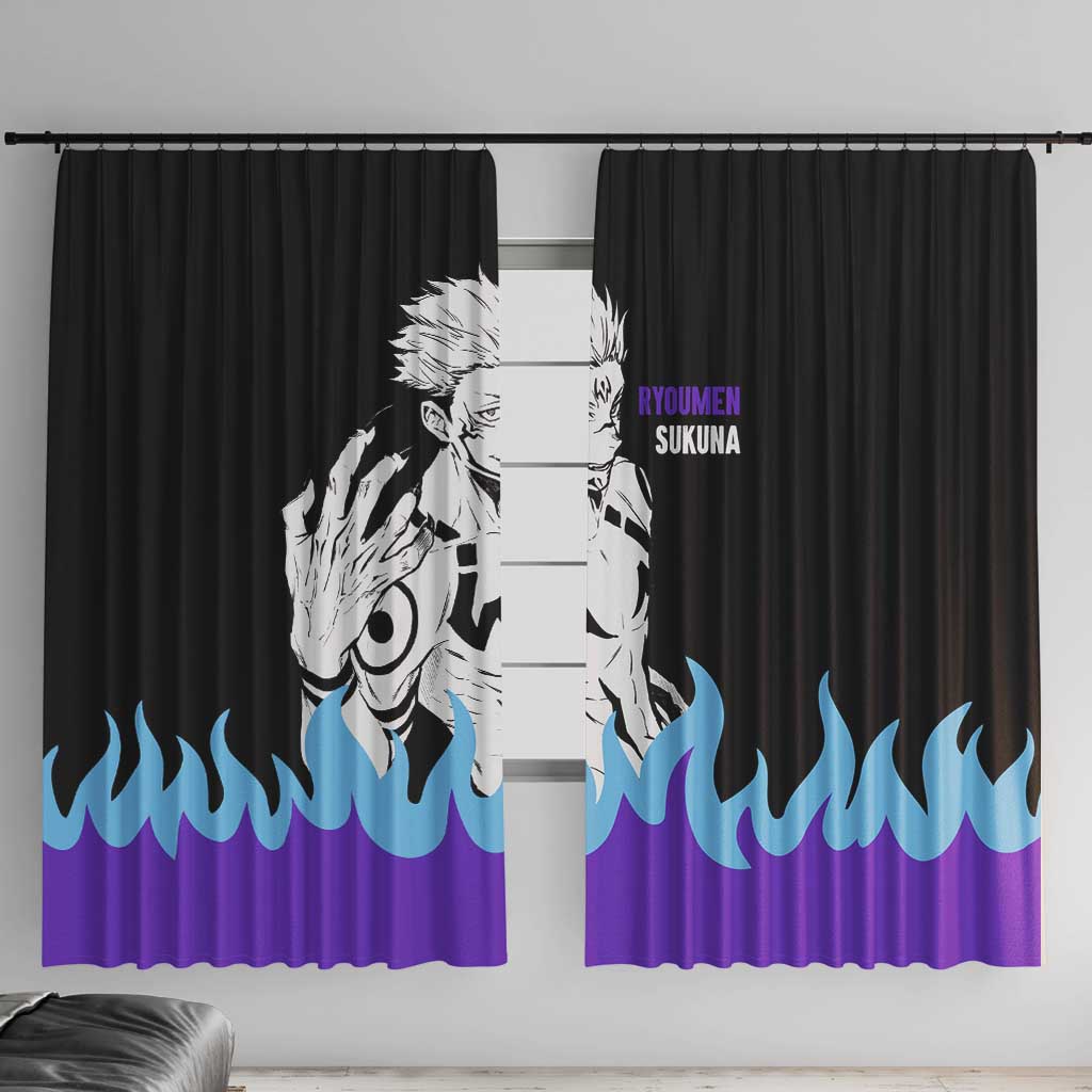 Ryoumen Sukuna - Jujutsu Kaisen Window Curtain Anime Style