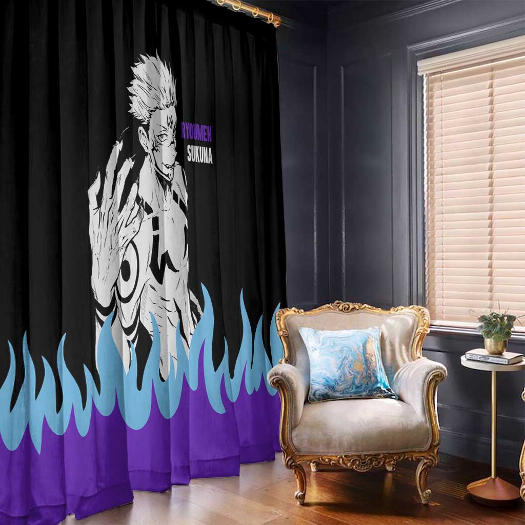 Ryoumen Sukuna - Jujutsu Kaisen Window Curtain Anime Style