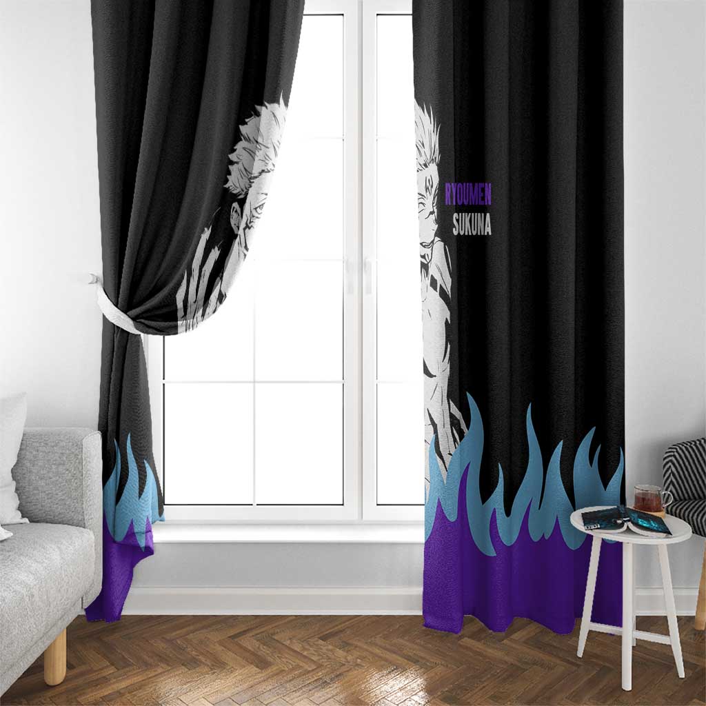 Ryoumen Sukuna - Jujutsu Kaisen Window Curtain Anime Style