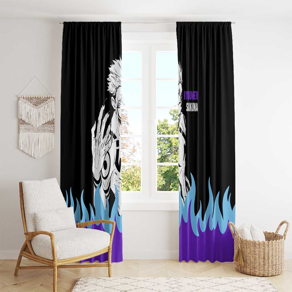 Ryoumen Sukuna - Jujutsu Kaisen Window Curtain Anime Style