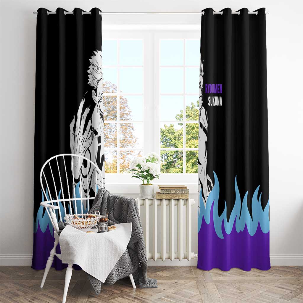 Ryoumen Sukuna - Jujutsu Kaisen Window Curtain Anime Style