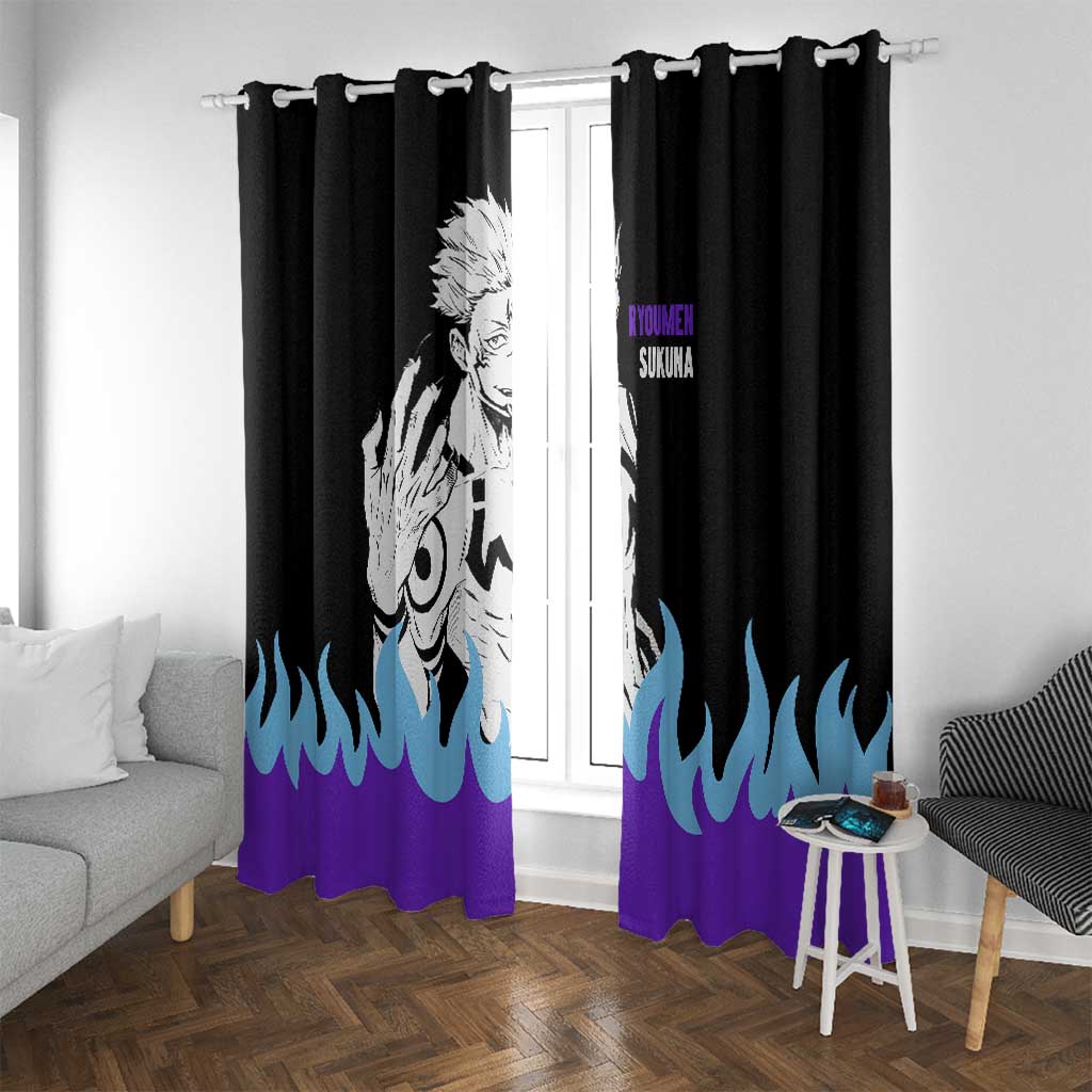 Ryoumen Sukuna - Jujutsu Kaisen Window Curtain Anime Style