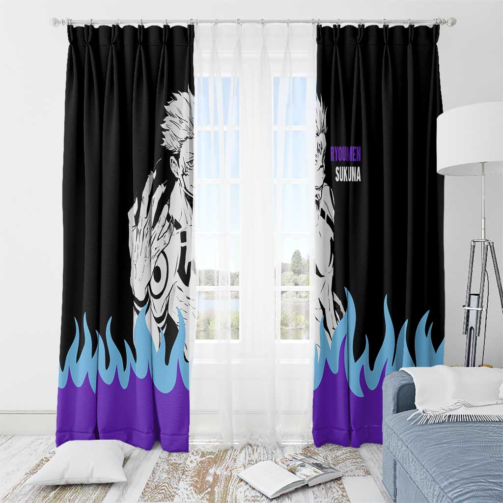 Ryoumen Sukuna - Jujutsu Kaisen Window Curtain Anime Style
