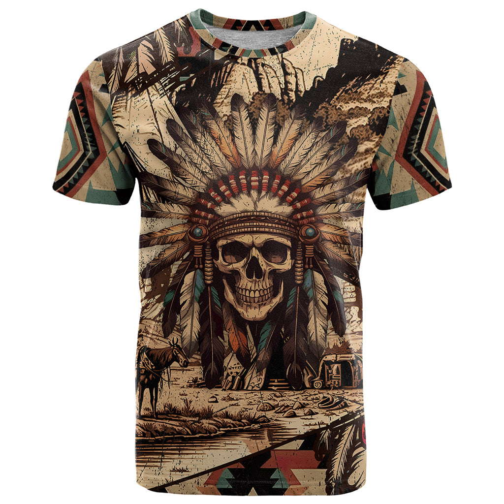 native-american-skull-t-shirt-with-tribal-prints