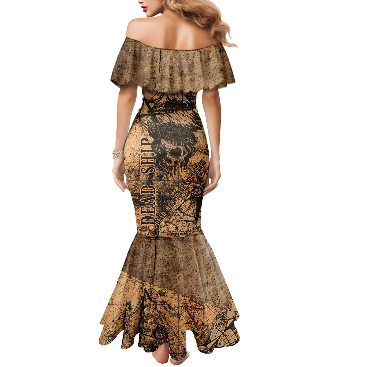 skull-pirate-mermaid-dress-revenge-vintage-style-art